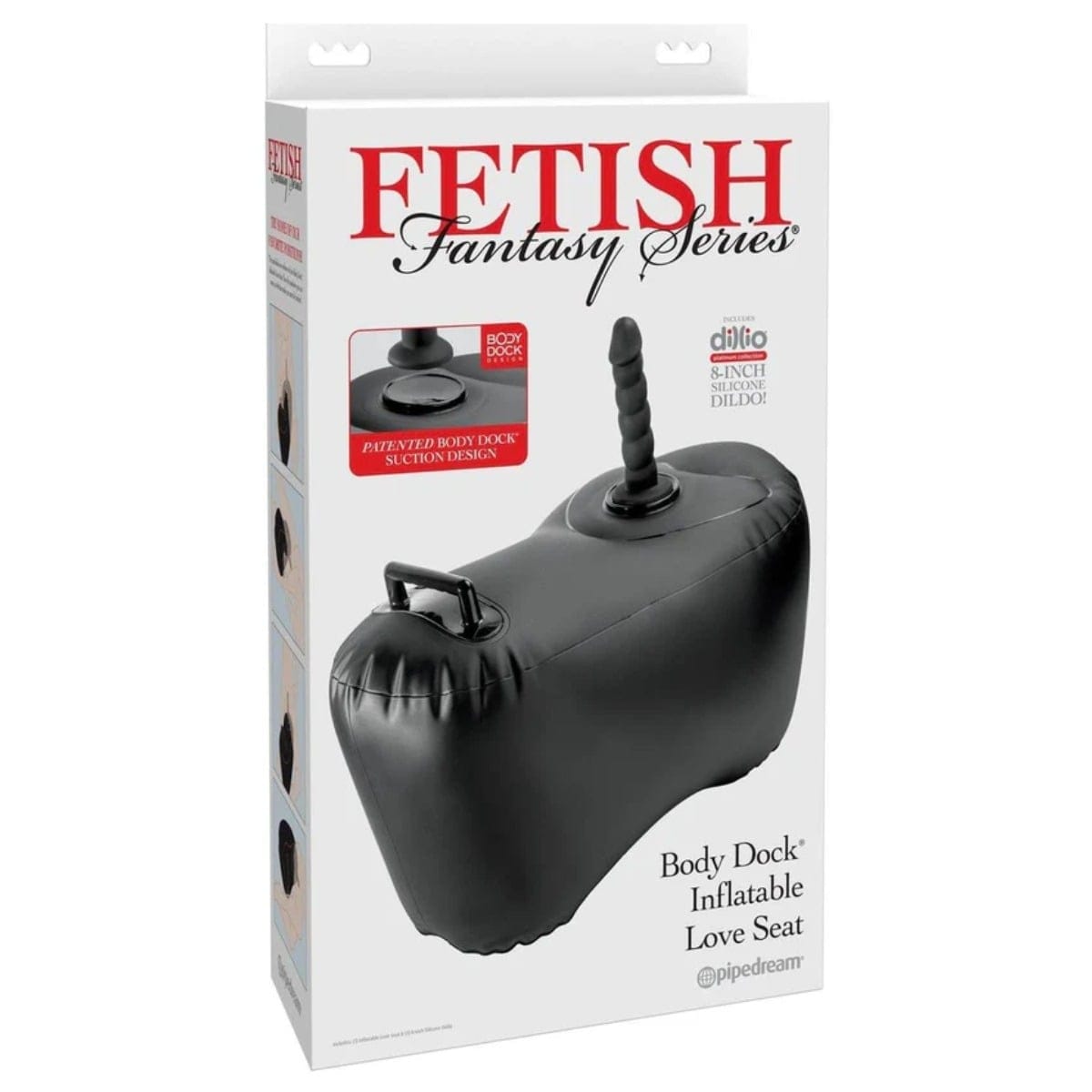 Fetish Fantasy Series - Body Dock Inflatable Love Seat For Suction Cup Sex Toys | Includes 8 inch Dildo Pipedream - For Me To Love