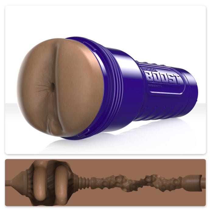 Fleshlight Boost - Female Anal Blast Texture Medium Dark Flesh | Male Masturbator Fleshlight - For Me To Love