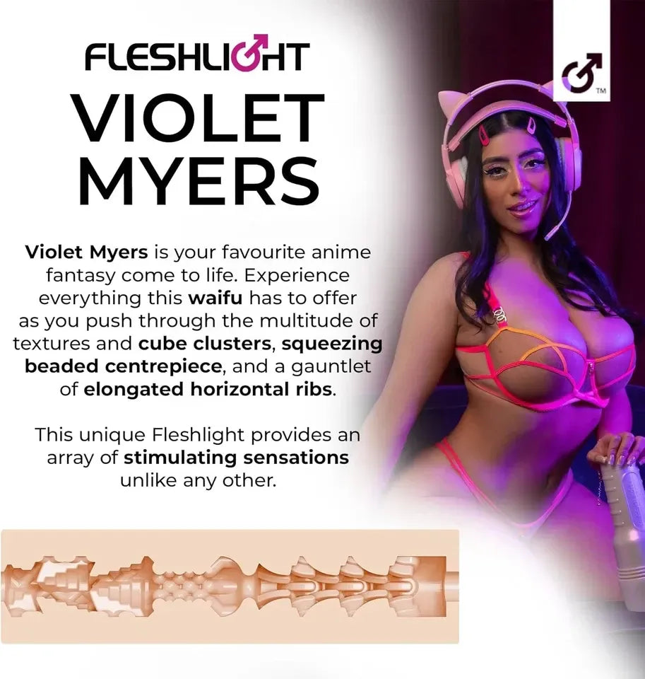 Fleshlight Girls - Violet Myers Waifu | Male Masturbator Fleshlight - For Me To Love