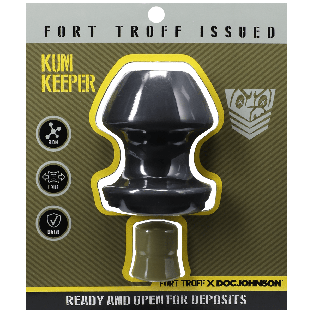 Fort Troff - Kum Keeper Butt Plug with Removable Bung | Choice of Small Medium Large Doc Johnson - For Me To Love