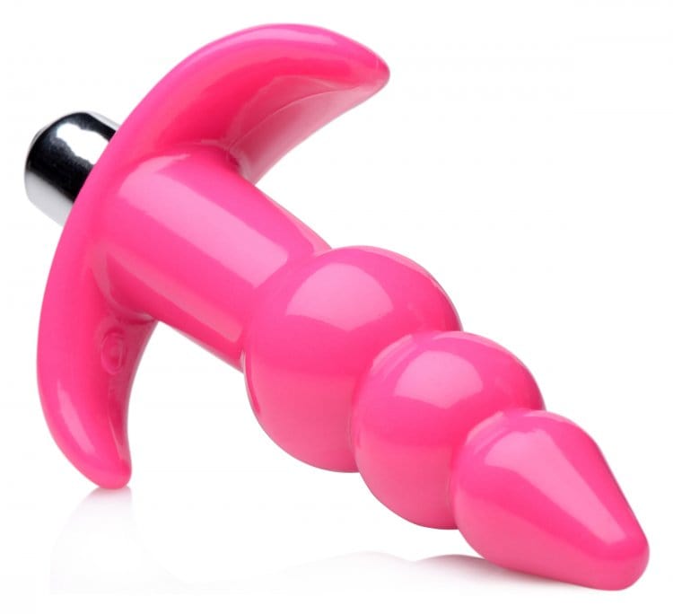 Frisky - Bubbling Pink Ribbed Anal Butt Plug Frisky - For Me To Love