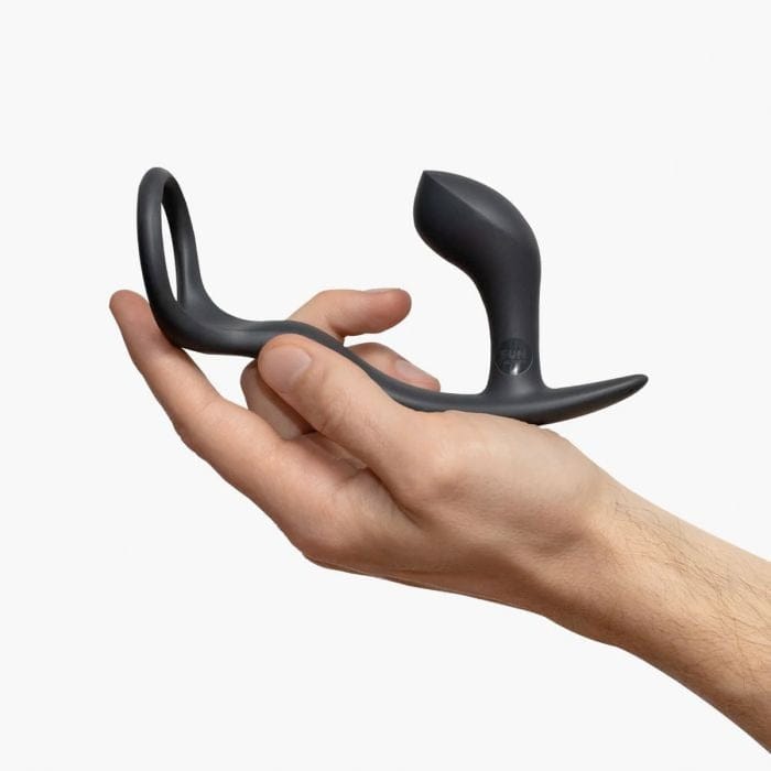 Fun Factory - Bootie Cock Ring and Prostate Plug | Slate 2.5 inch Insertable Fun Factory - For Me To Love