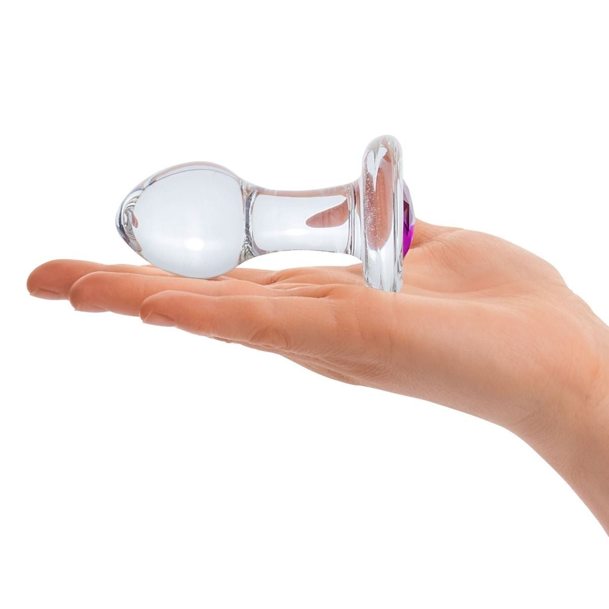Glas -  Bling Bling Glass Butt Plug | 3.5 inches Glas - For Me To Love