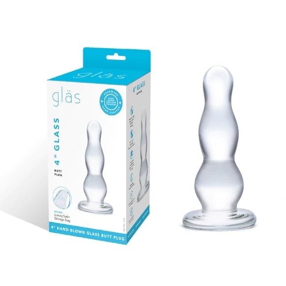 Glas - Clear Glass Butt Plug | 4 inches Glas - For Me To Love