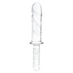 Glas - Girthy Glass Double Ended Dildo With Handle Grip | 11 inches Glas - For Me To Love