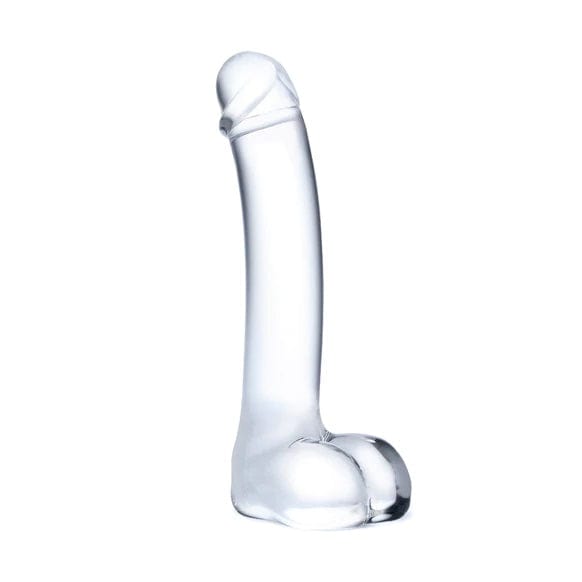 Glas Glas Realistic Curved Transparent 7 inch Dildo