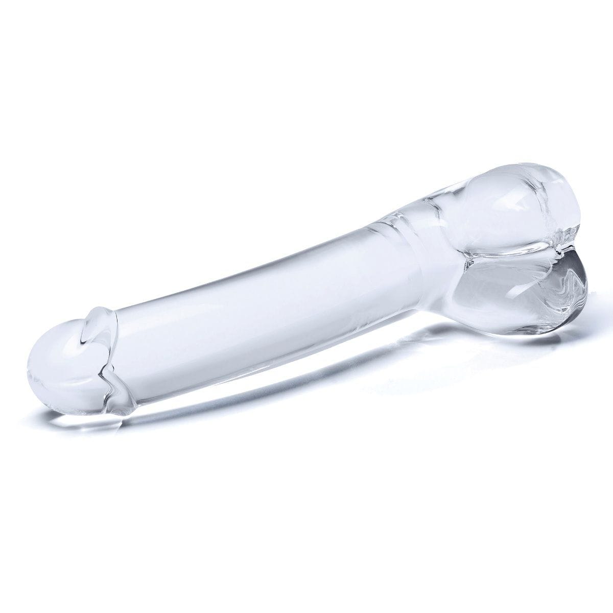 Glas Glas Realistic Curved Transparent 7 inch Dildo