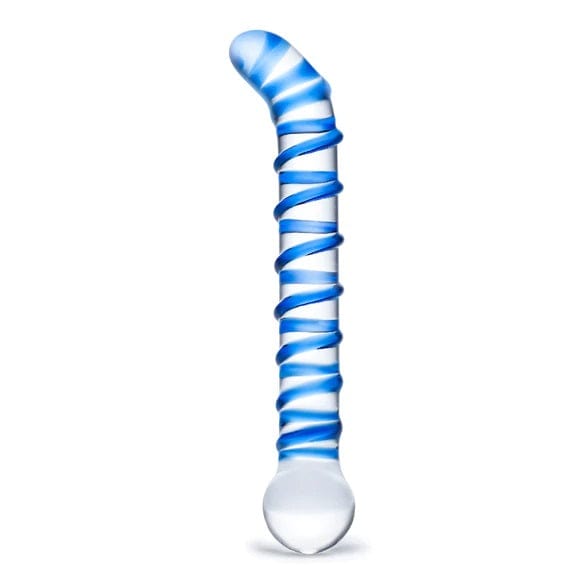 Glas Mr. Swirly G-Spot Glass Dildo Clear 6.5 inches Glas - For Me To Love