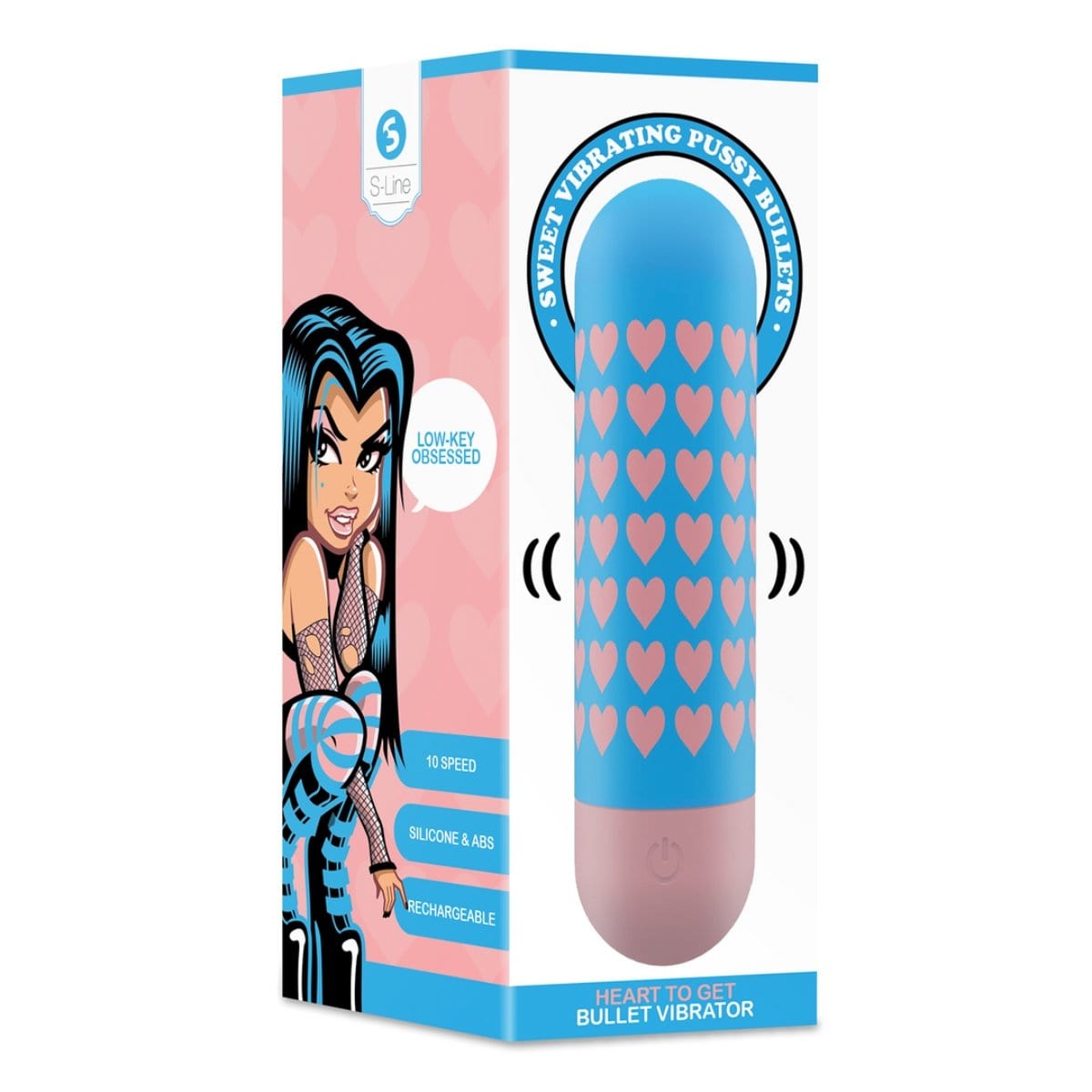 'Heart to Get' Vibrating Bullet | USB Rechargeable S-Line - For Me To Love