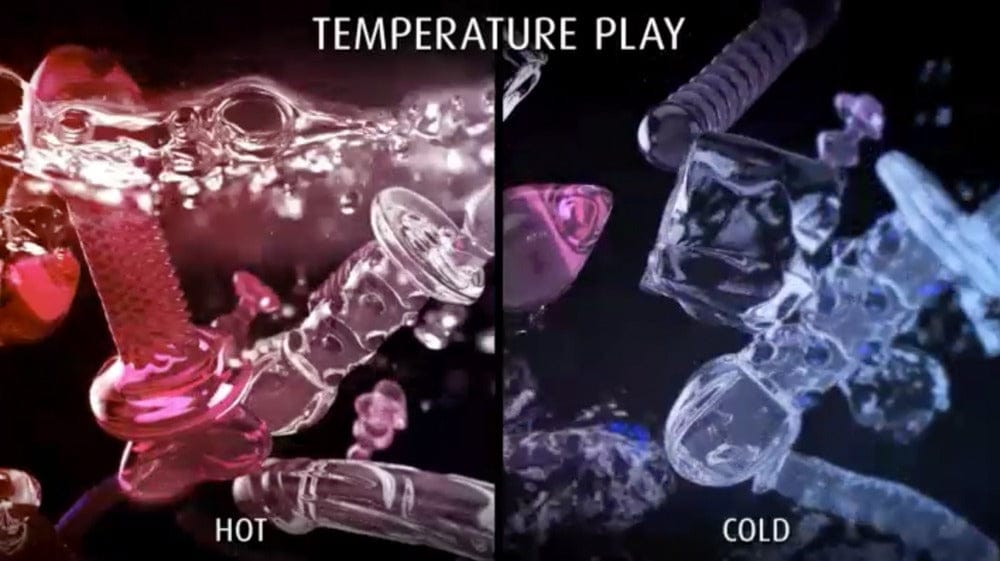 Icicles - Glass G-spot Dildo with Pink Stimulating love Bumps | 7 inches Icicles - For Me To Love