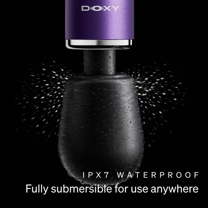 Doxy Go 2.0 - Small and Powerful Travel Massage Wand | Purple