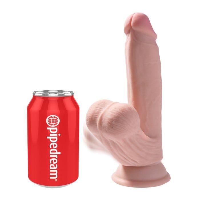 Pipedream - King Cock Plus - Triple Density Dildo With Swinging Balls | 7 inches