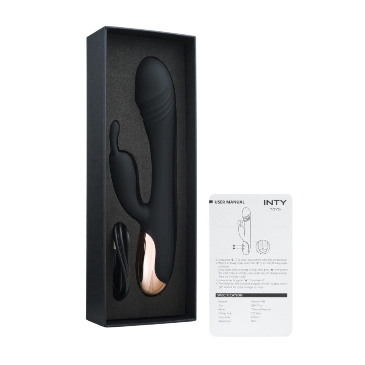 INTY Toys - Peak Duel Function Rabbit Vibrator | USB Rechargeable INTY Toys - For Me To Love