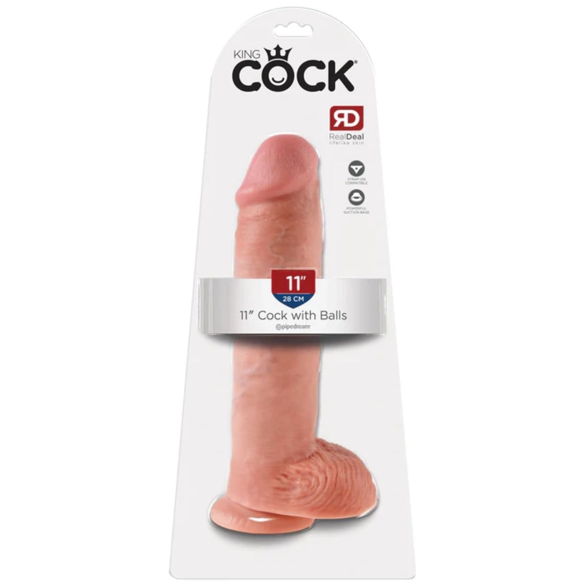 King Cock - Realistic Suction Cup Dildo with Balls | 11 inches King Cock - For Me To Love