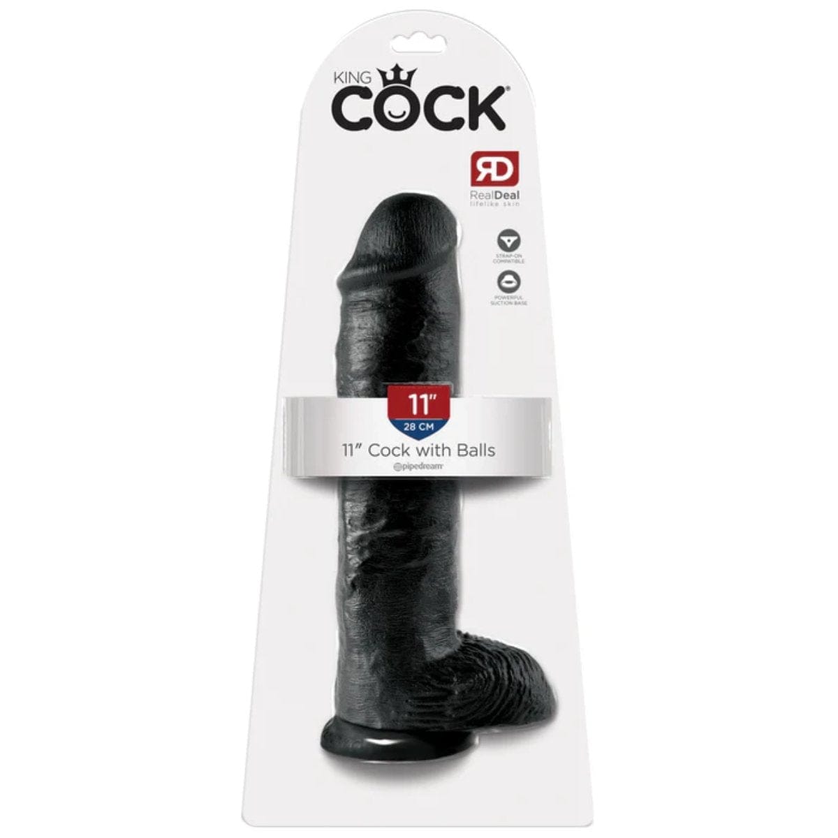 King Cock - Realistic Suction Cup Dildo with Balls | 11 inches King Cock - For Me To Love