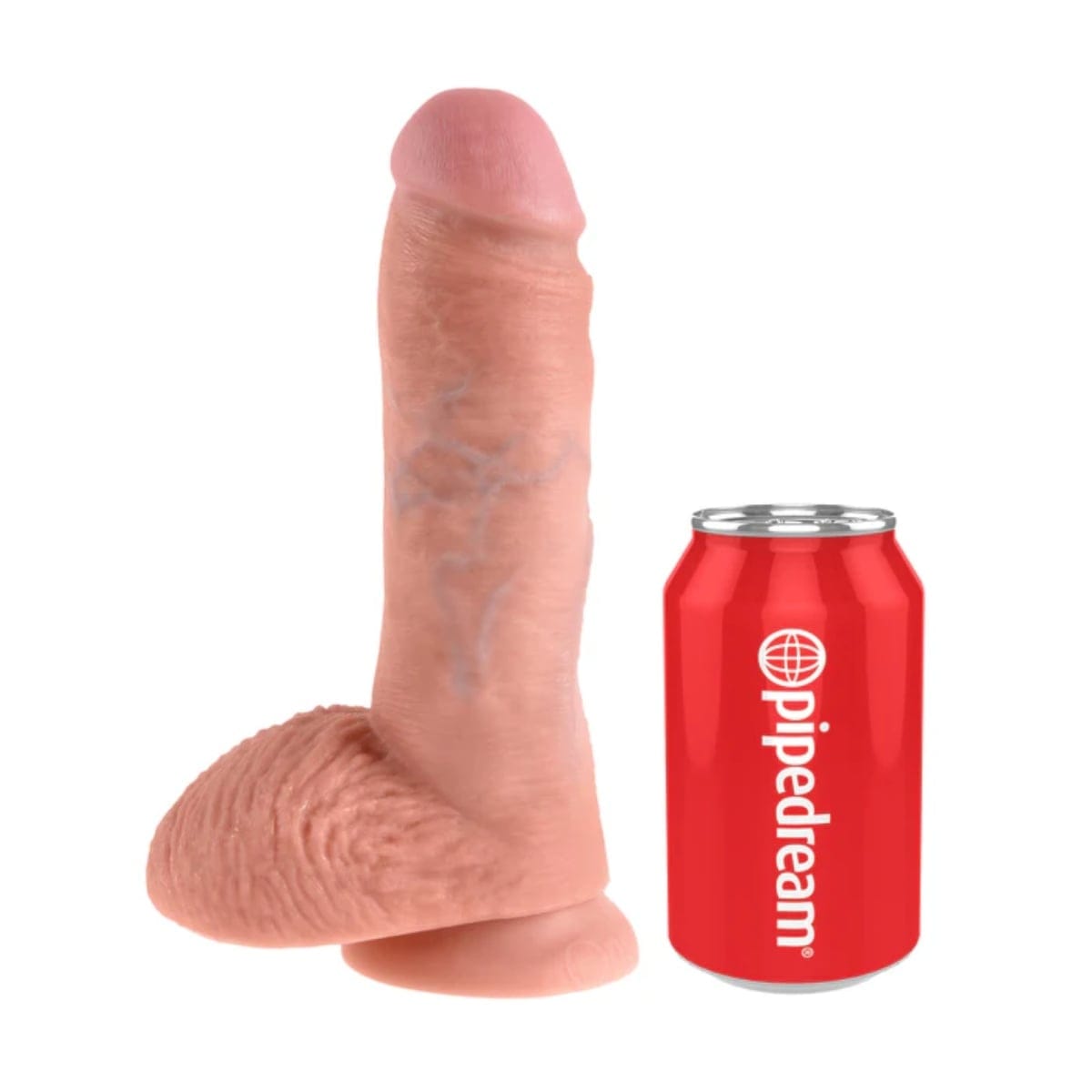 King Cock - Realistic Suction Cup Dildo with Balls | 8 inches King Cock - For Me To Love