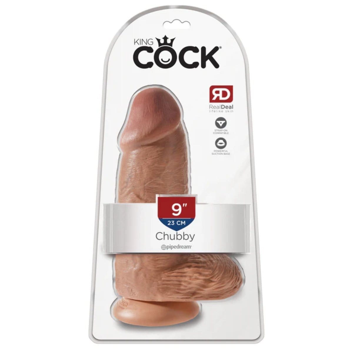 King Cock - Tan Chubby Suction Cup Dildo | 9 inches King Cock - For Me To Love