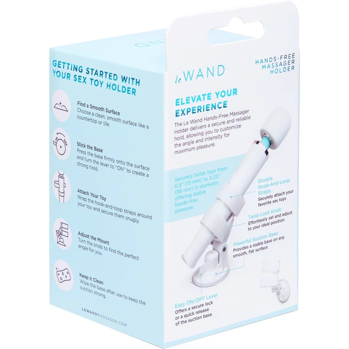 Le Wand - Classique Hands Free Suction Cup Massager Wand Holder Le Wand - For Me To Love