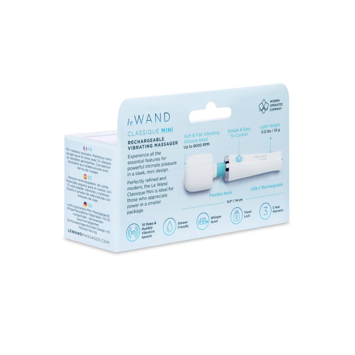 Le Wand - Classique Mini USB Rechargeable Vibrating Massager Wand Le Wand - For Me To Love