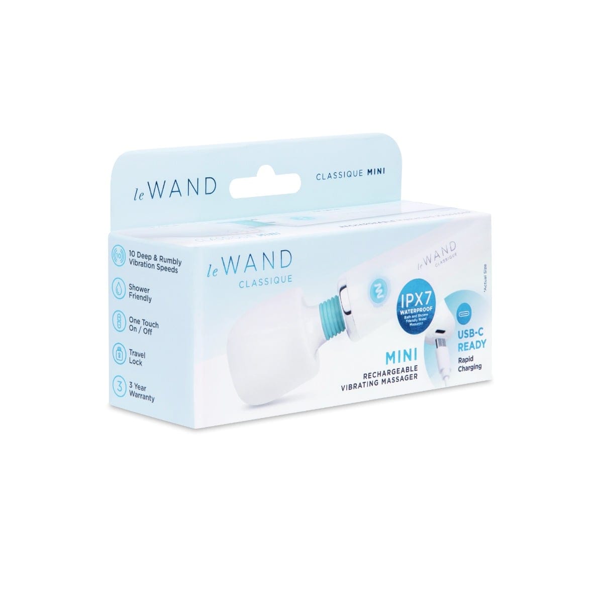 Le Wand - Classique Mini USB Rechargeable Vibrating Massager Wand Le Wand - For Me To Love