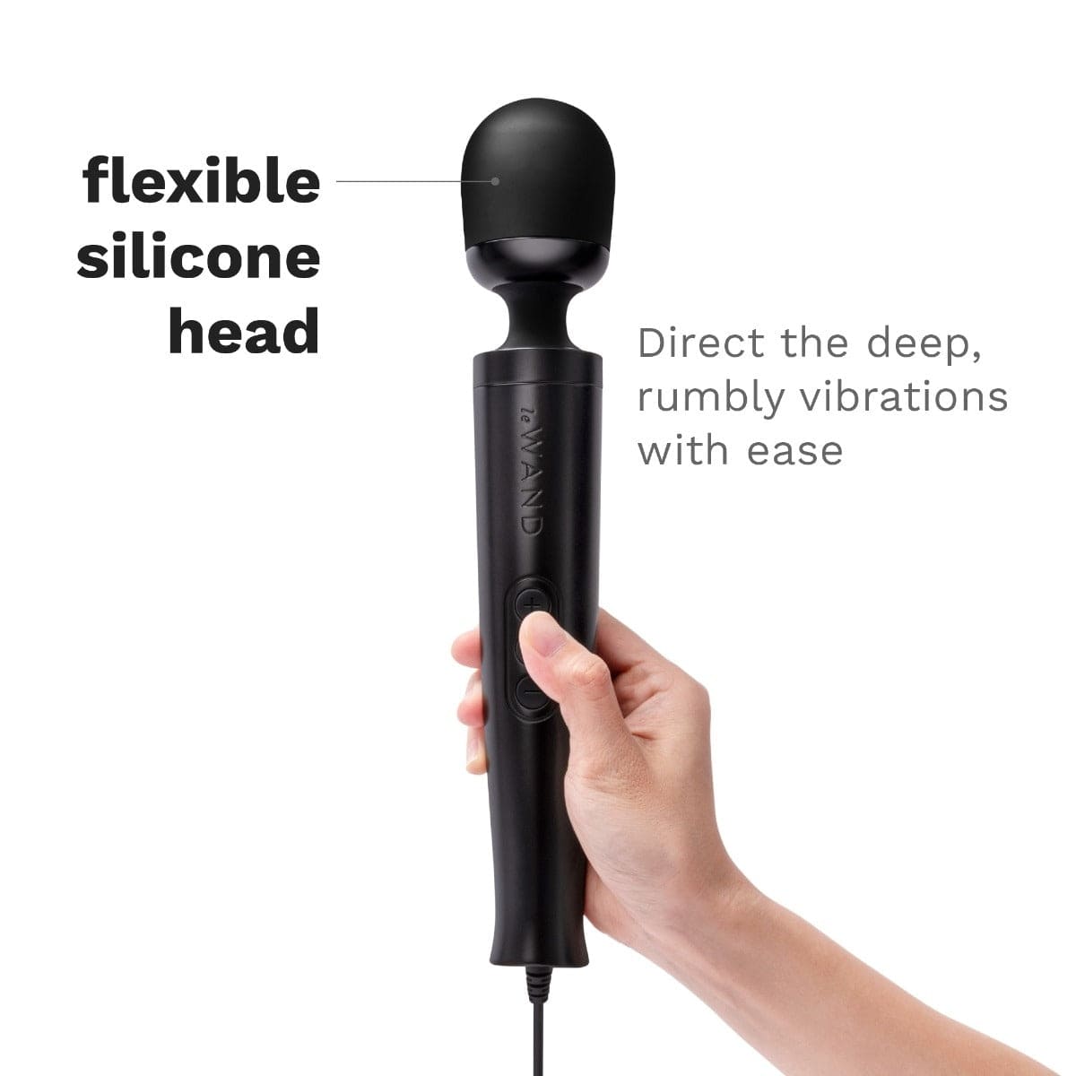 Le Wand - Diecast Plug-in Vibrating Massage Wand - BLACK Le Wand - For Me To Love