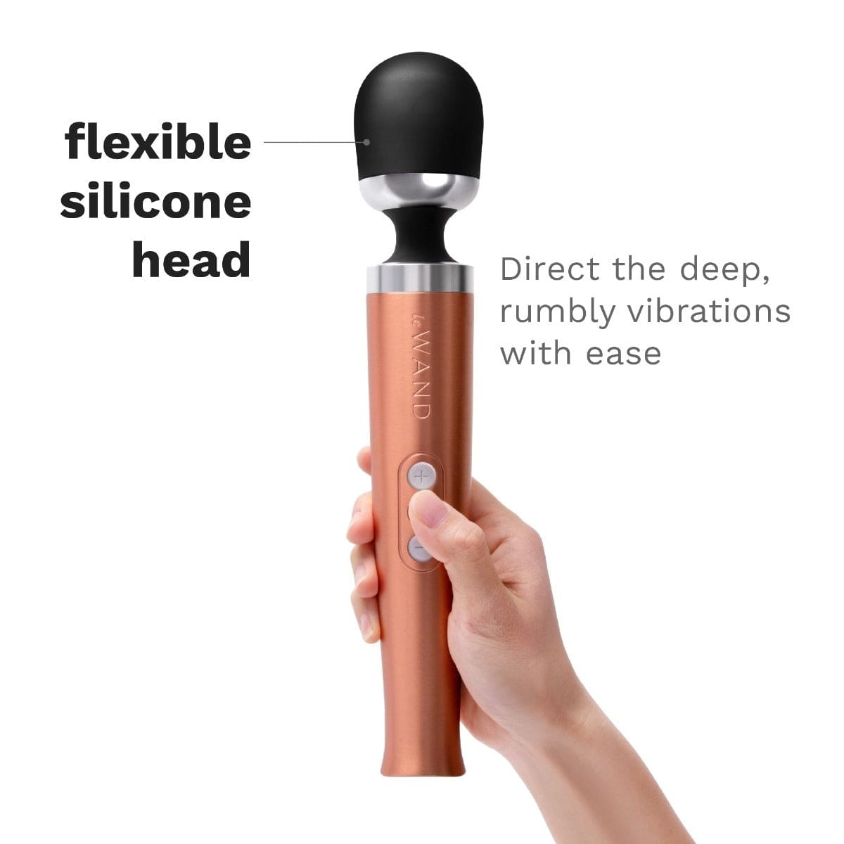 Le Wand - Diecast Rechargeable Vibrating Massager Wand - ROSE GOLD Le Wand - For Me To Love