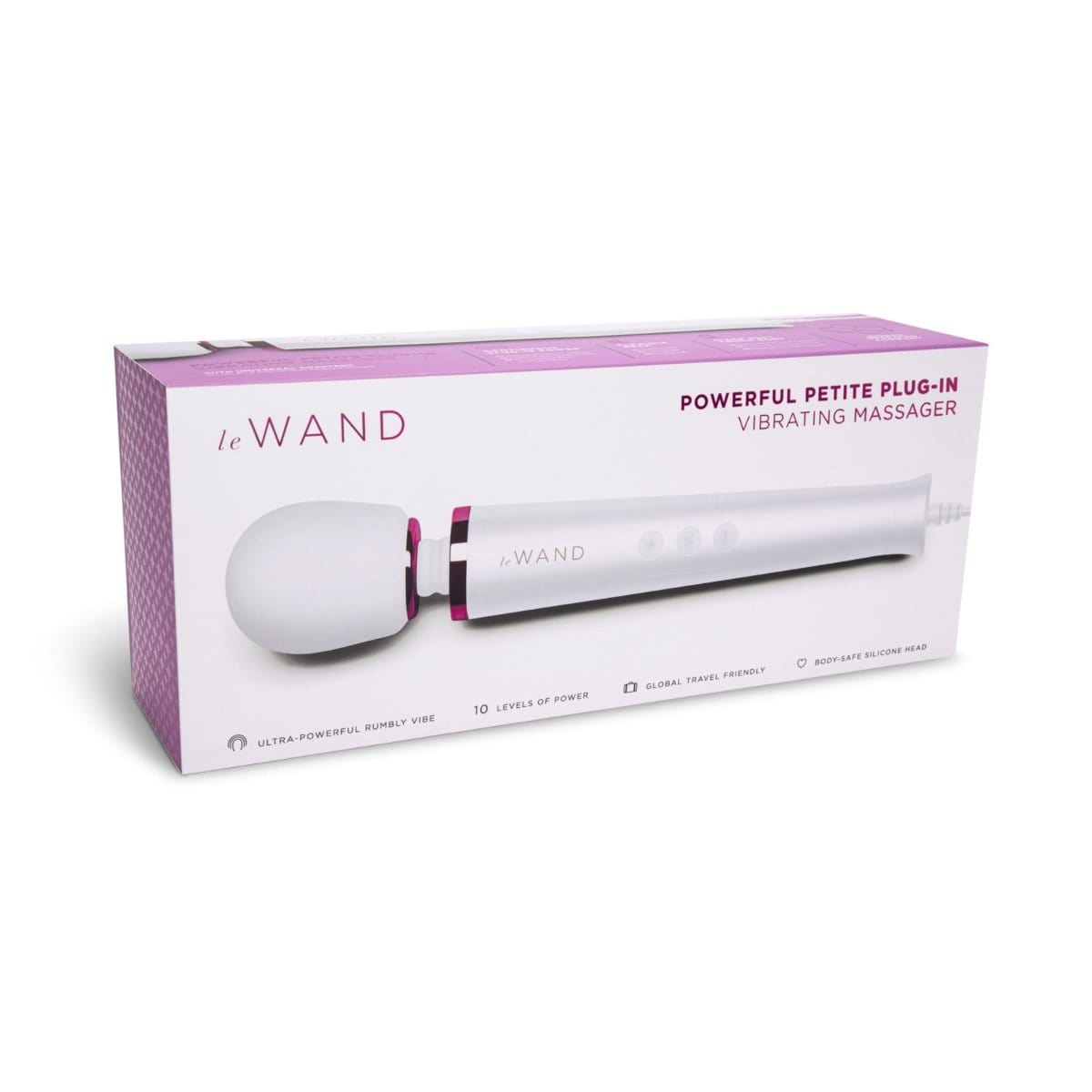 le wand Le Wand Powerful Petite Massage Wand Plug In - White/ Pink