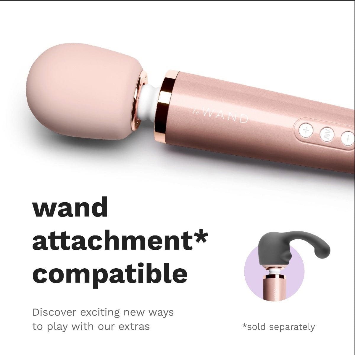 Le Wand - Luxury Plugin Massager Wand | Rose Gold Le Wand - For Me To Love