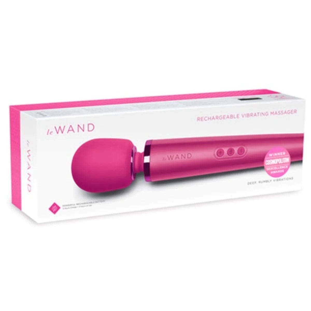 Le Wand - Luxury Rechargeable Vibrating Massager Wand | Hot Pink le wand - For Me To Love