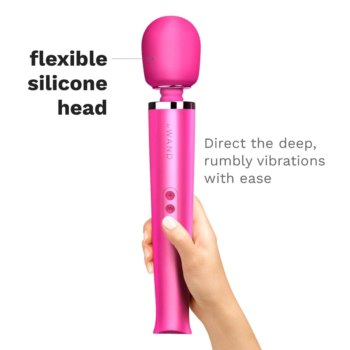 Le Wand - Luxury Rechargeable Vibrating Massager Wand | Hot Pink Le Wand - For Me To Love