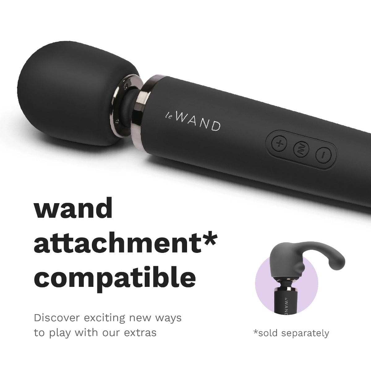 Le Wand - Luxury Rechargeable Wand Massager | Black le wand - For Me To Love