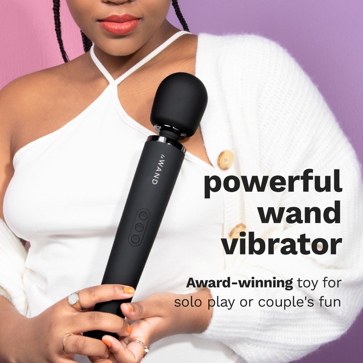 Le Wand - Luxury Rechargeable Wand Massager | Black le wand - For Me To Love