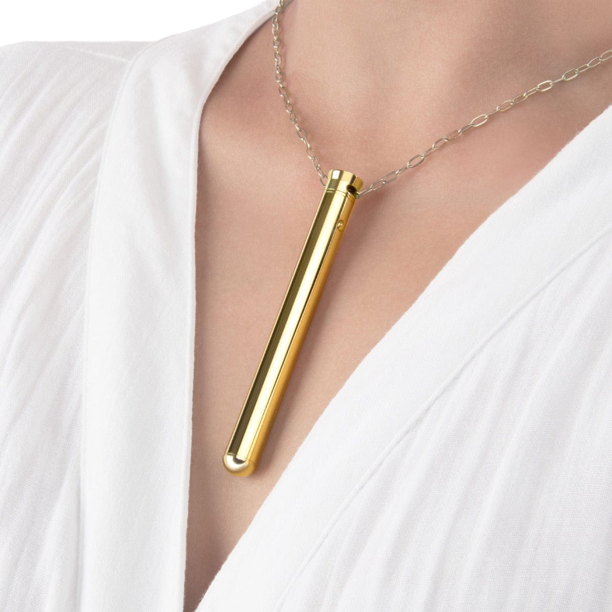 Le Wand - Necklace Vibe USB Rechargeable | Gold le wand - For Me To Love