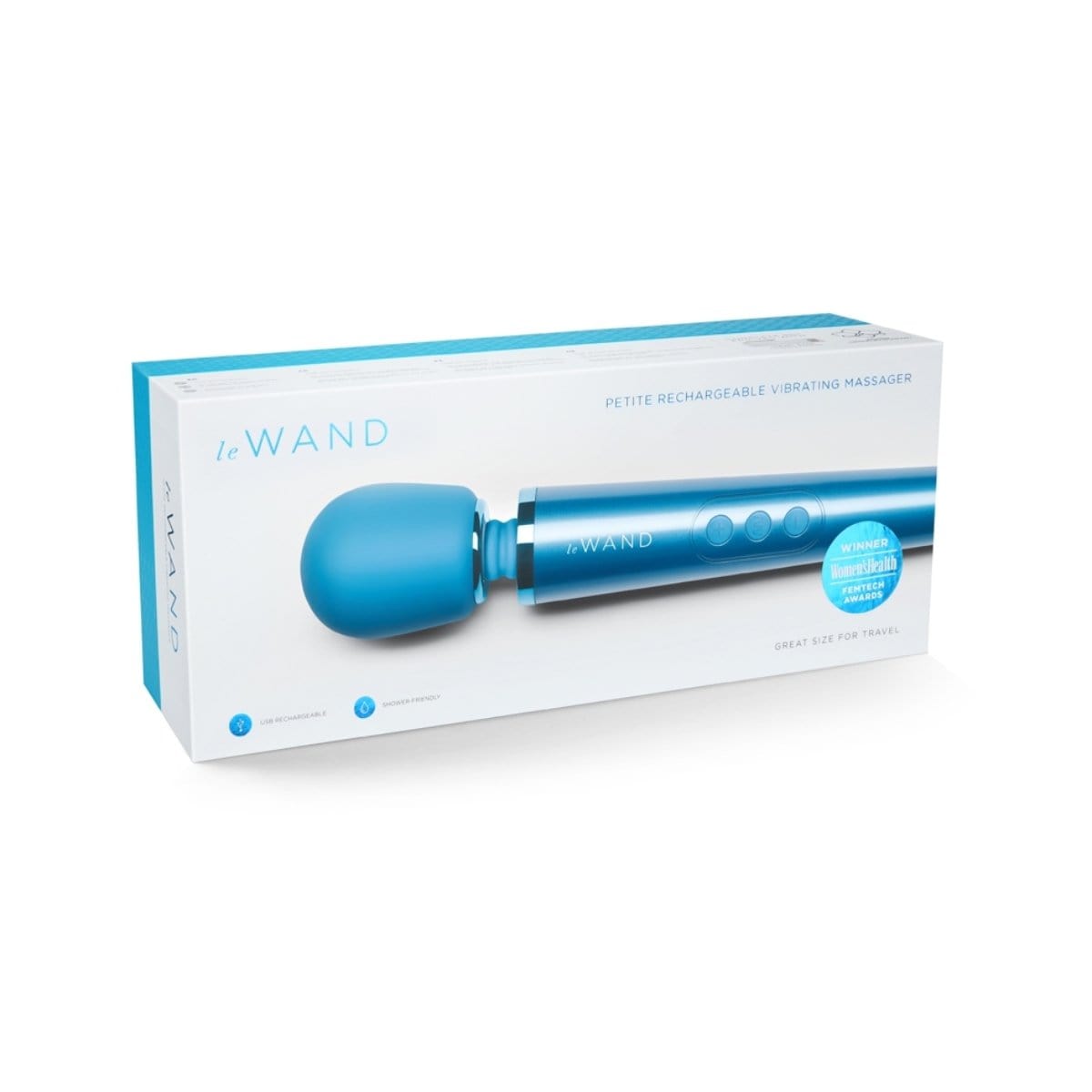 Le Wand - Petite Rechargeable Massager Wand | Blue le wand - For Me To Love