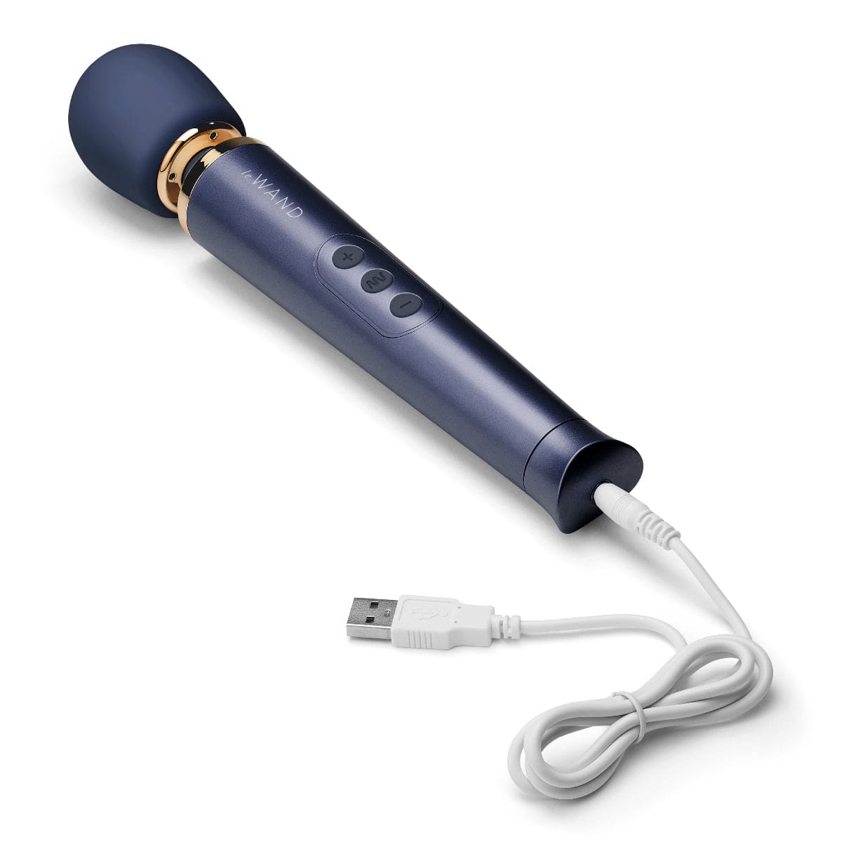 Le Wand - Petite Rechargeable Vibrating Massager Wand | Navy le wand - For Me To Love