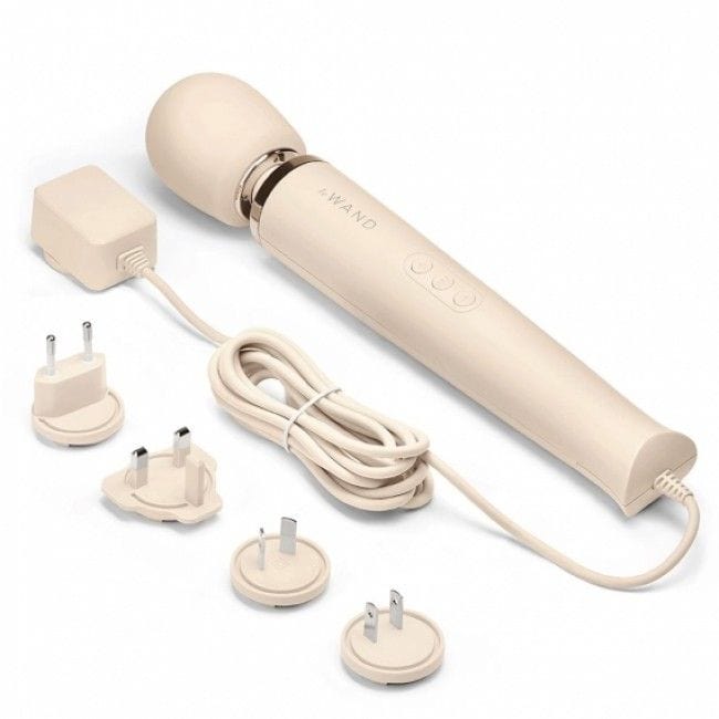 Le Wand Powerful Plug In Vibrating Wand Massager Cream