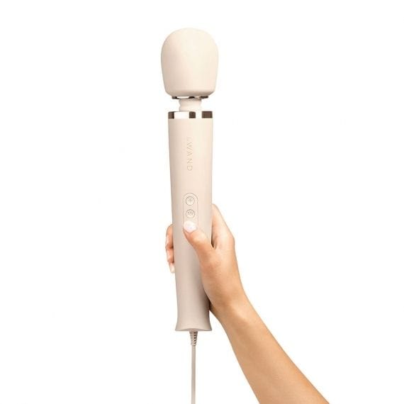 Le Wand Powerful Plug In Vibrating Wand Massager Cream