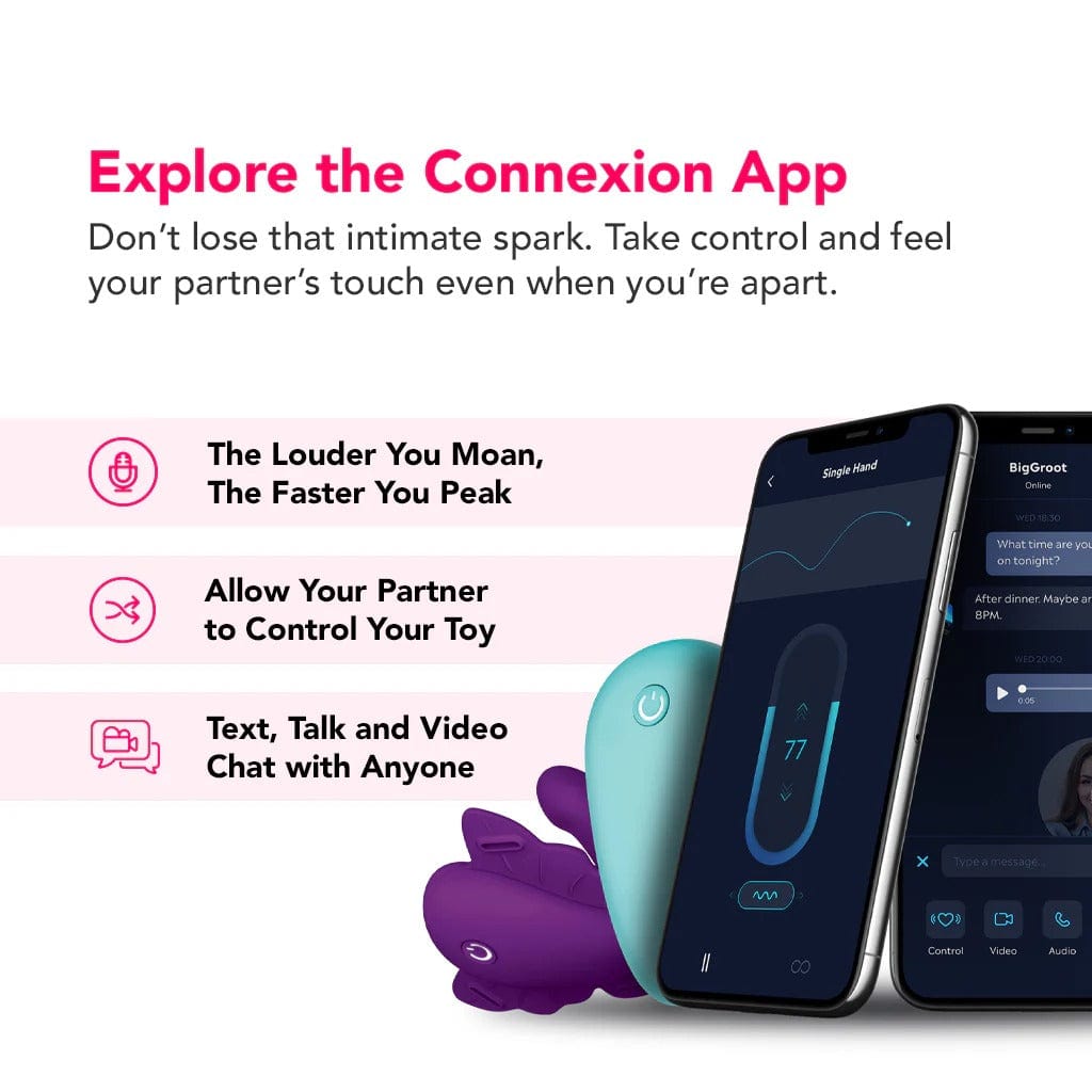 Love Distance - Grasp App Controlled Vibrating Body Wand | USB Rechargeable Love Distance - For Me To Love