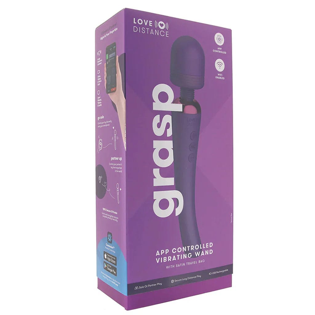 Love Distance - Grasp App Controlled Vibrating Body Wand | USB Rechargeable Love Distance - For Me To Love