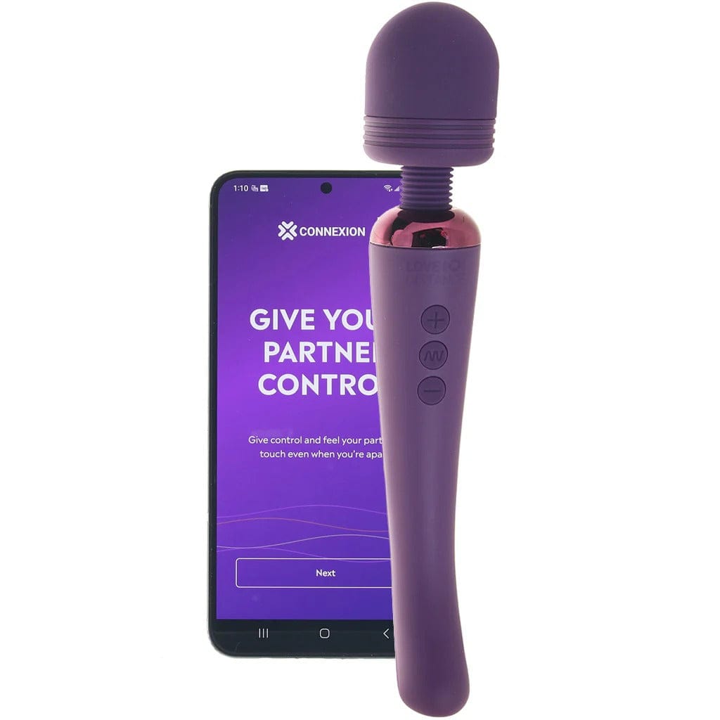 Love Distance - Grasp App Controlled Vibrating Body Wand | USB Rechargeable Love Distance - For Me To Love