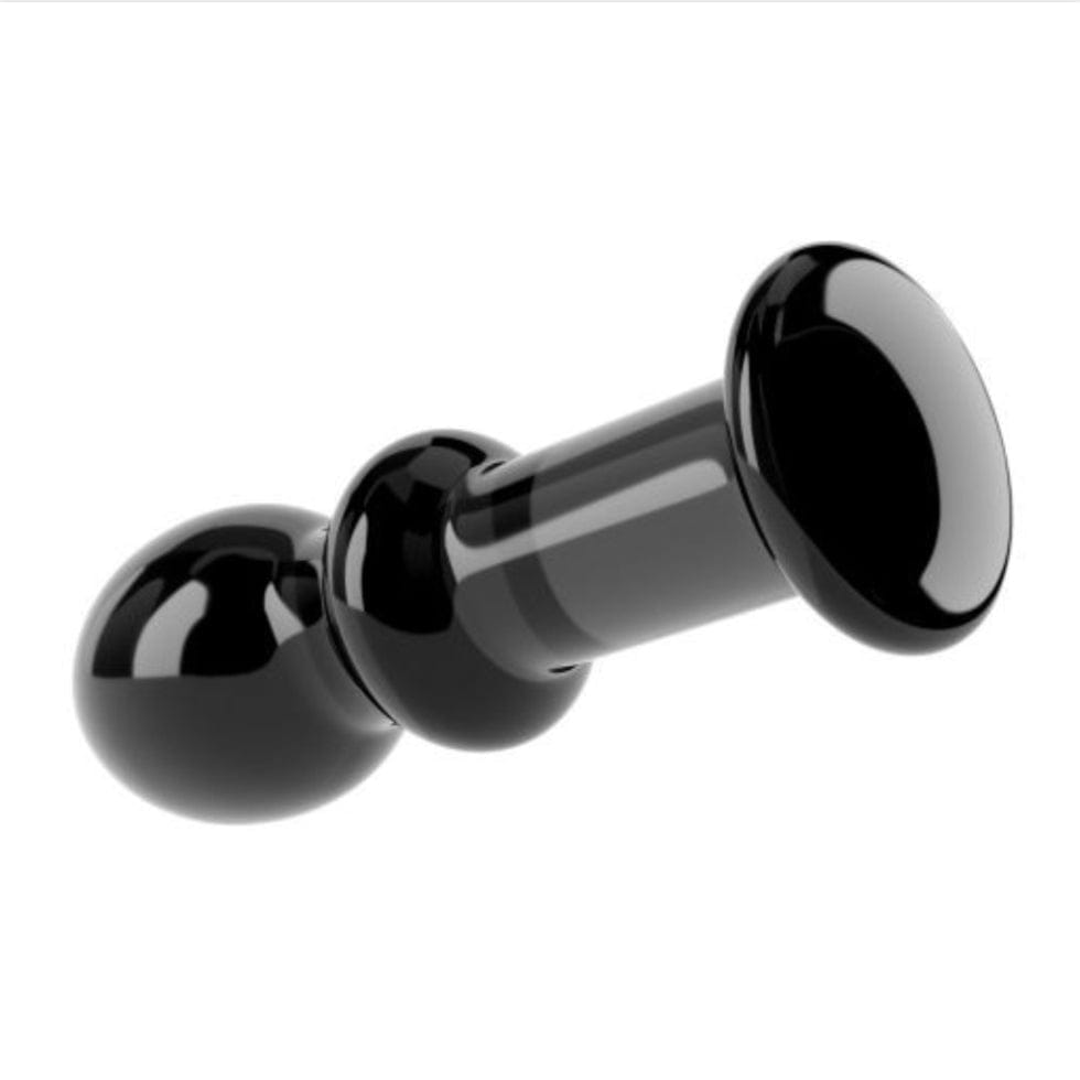 Lovetoy ANAL PLUG BLACK GLASS