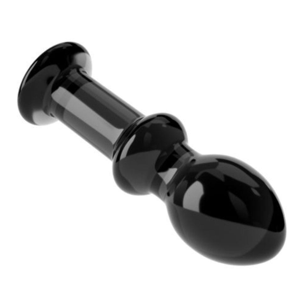 Lovetoy ANAL PLUG BLACK GLASS