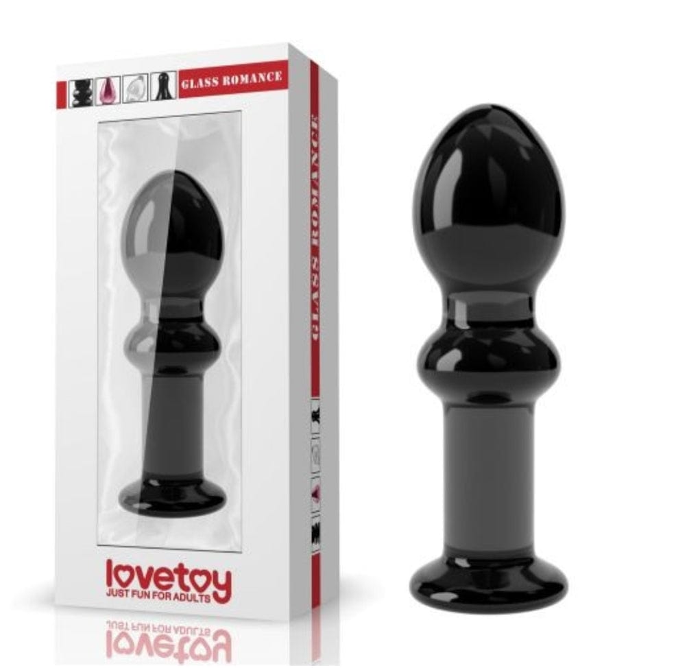 Lovetoy ANAL PLUG BLACK GLASS