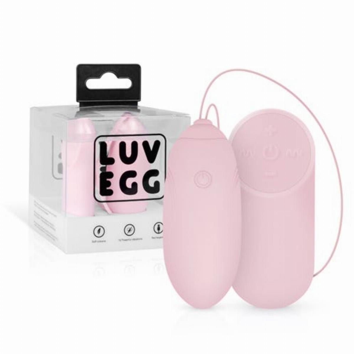 LUV EGG - Pink Vibrating Egg with Remote | USB Rechargeable Luv Egg - For Me To Love