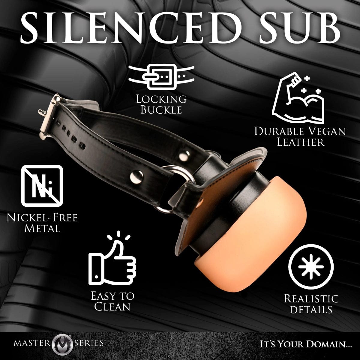 Master Series - Ass Face Mouth Gag | Fully Adjustable Master Series - For Me To Love