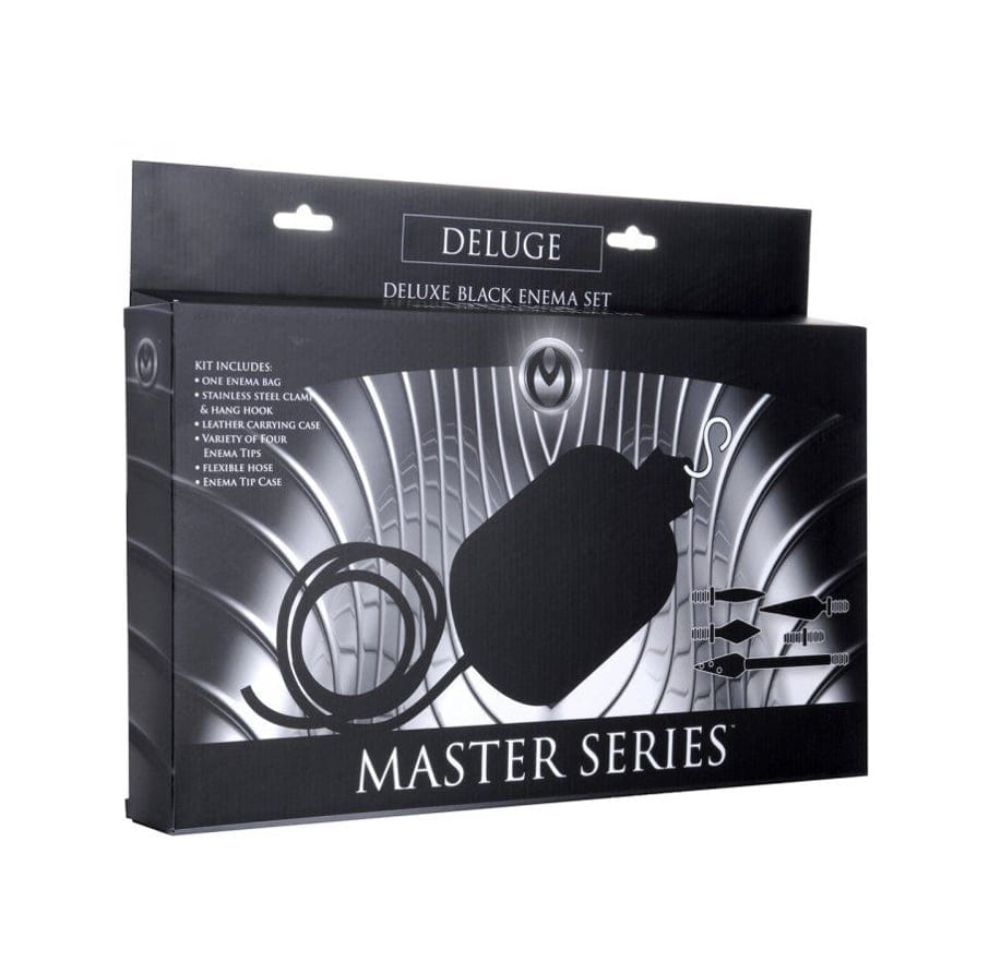 Master Series - Clean Stream Deluxe Black Enema Set | Personal Douching Kit Master Series - For Me To Love