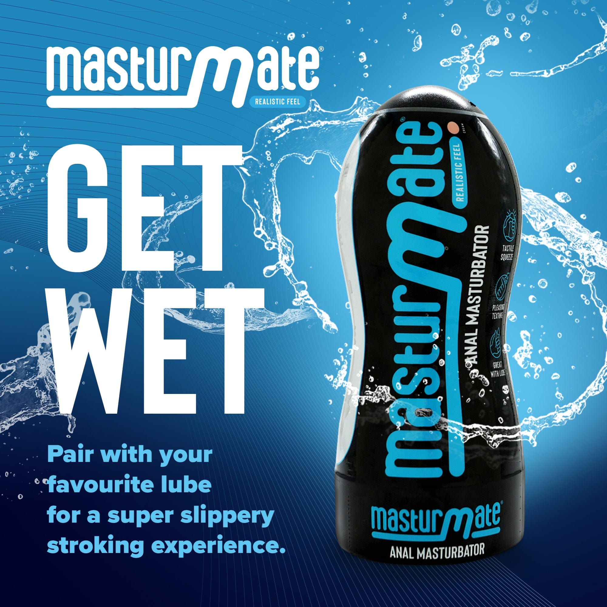 Masturmate - Butt - Realistic Feel Male Masturbator | Cream MasturMate - For Me To Love