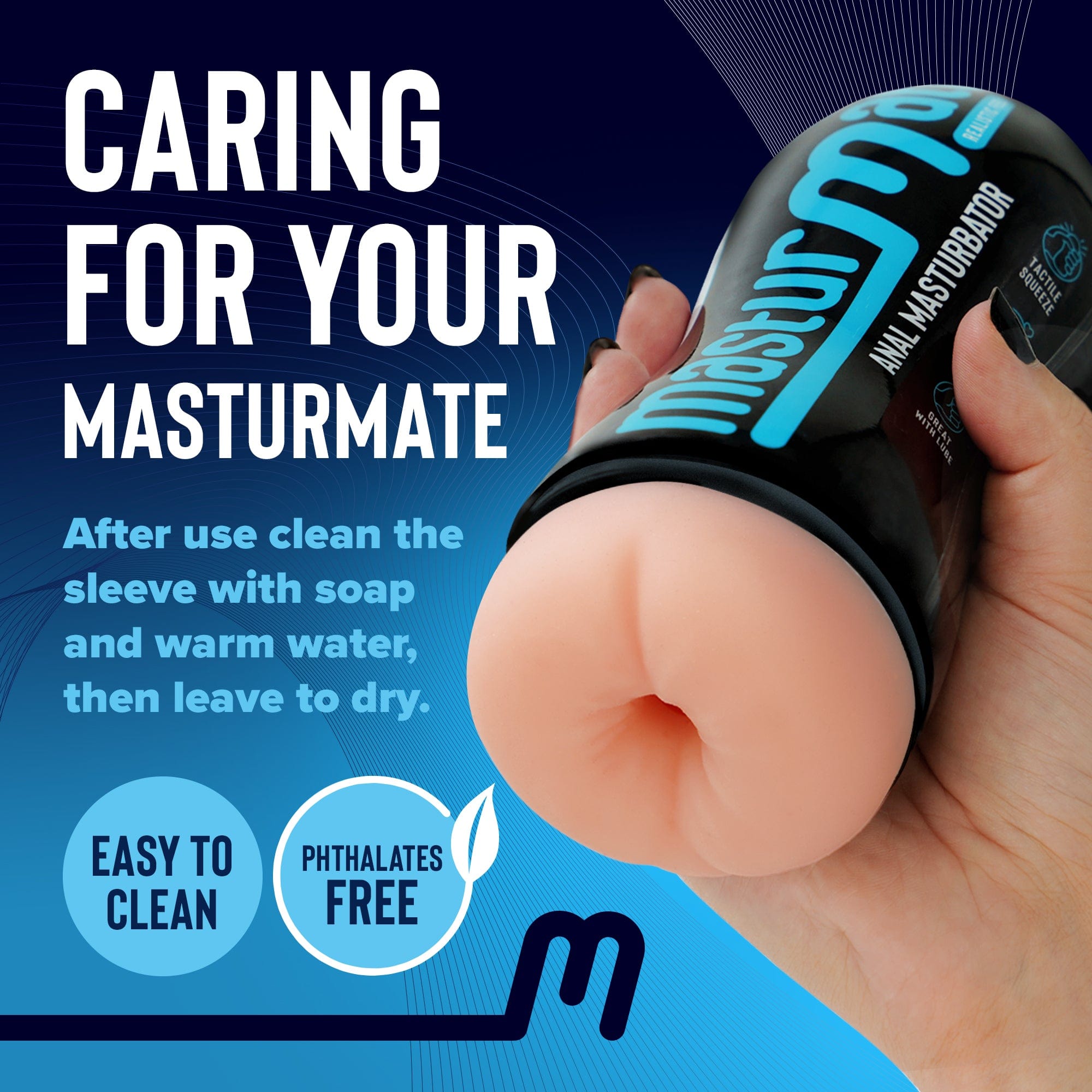 Masturmate - Butt - Realistic Feel Male Masturbator | Cream MasturMate - For Me To Love