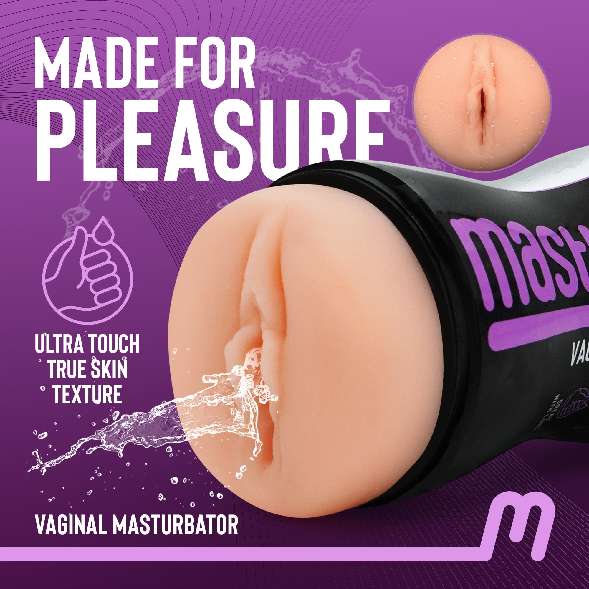 Masturmate - Vagina - Realistic Feel Male Masturbator | Cream MasturMate - For Me To Love