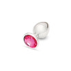 Me You Us Crystal Jewels Aluminium Butt Plug - Pink Diamond - Choice of Large or Medium Large Me You Us - For Me To Love